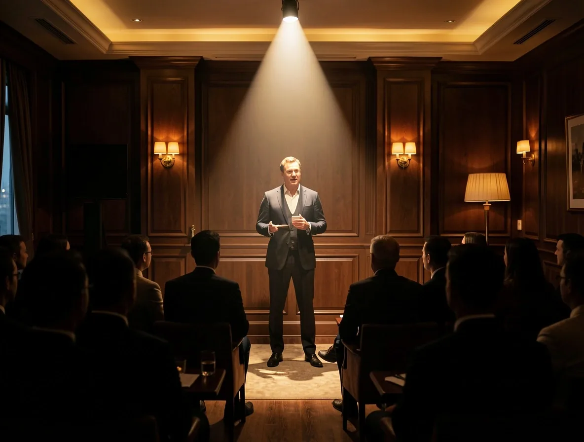 A short talk by an invited guest at the Grand Circles club